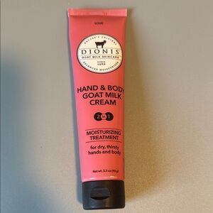 Dionis Pink Hand & Body Goat Milk Cream LOVE